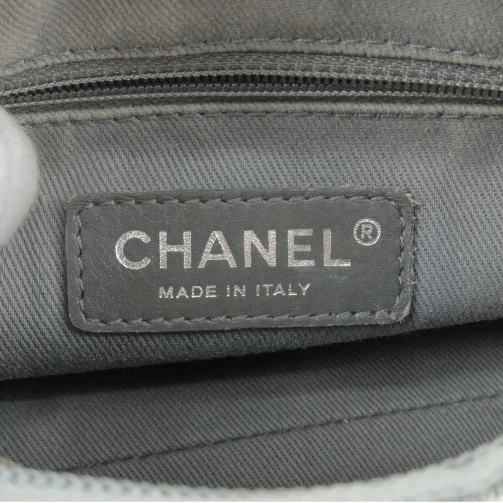 CHANEL Pouch Clutch Bag Gray Pink - Picture 11 of 12